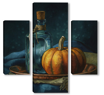  Акварель "Рогоз"