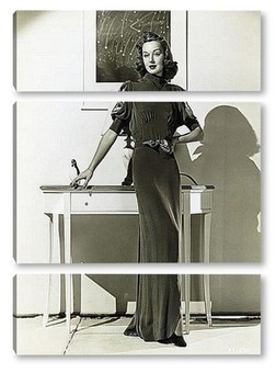 Модульная картина Энн Ширли демонстрирующая новое платье,1937г.