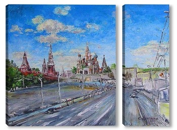 Модульная картина Круглова Светлана. "Большой Москворецкий мост"