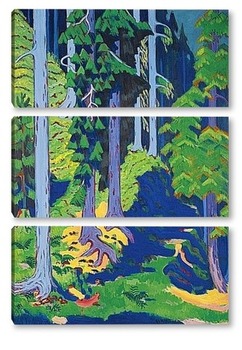 Модульная картина Лесной интерьер