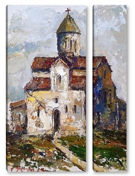 Модульная картина Старая церковь