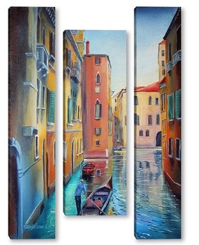 Модульная картина Прогулка по Венеции