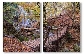 Модульная картина Водопад Джур-Джур