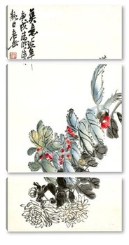 Модульная картина Цветы Хризантемы