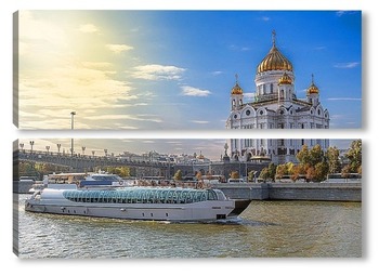 Модульная картина Храм Христа Спасителя в Москве