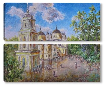 Модульная картина У Матроны. Покровский монастырь