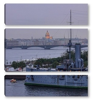 Модульная картина Санкт-Петербург. Аврора