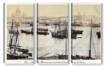  Вид на Адмиралтейскую набережную 1887  –  1895