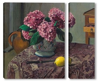 Модульная картина Гортензия и лимон. 1923