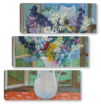 Модульная картина Кувшин со цветами у окна, 1927