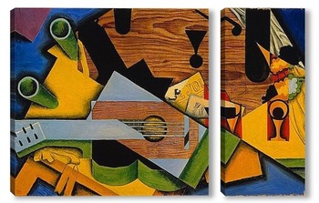 Модульная картина Натюрморт с гитарой