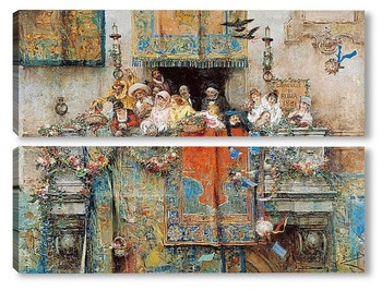 Модульная картина Карнавал в Риме, 1881