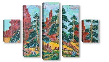 Модульная картина Скалистый Улуру