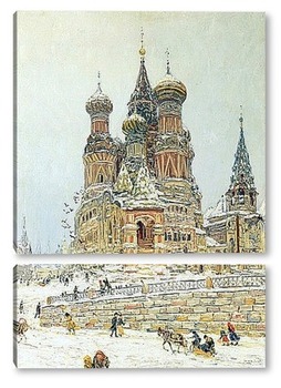 Модульная картина Церковь Василий Блаженного