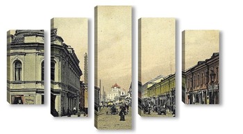 Модульная картина Великолуцкая улица 1900  –  1905 ,  Россия,  Псковская область,  Псков