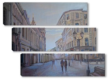 Модульная картина Никольская улица