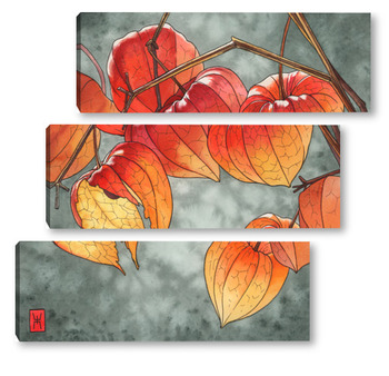  Акварель "Корея"