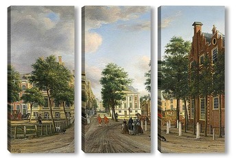 Модульная картина Корт в Гааге.Вид из Турноивелда