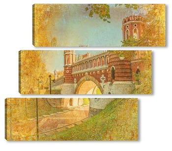 Модульная картина Мост в Царицино
