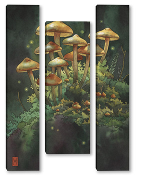  Акварель "Корея"