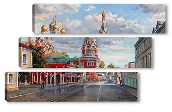 Модульная картина Улица Дмитровка