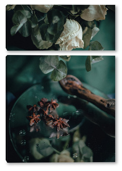 Модульная картина розы