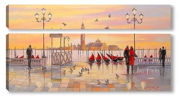 Модульная картина Утренняя Венеция