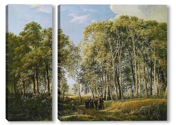 Модульная картина Лесной ландшафт в 1839