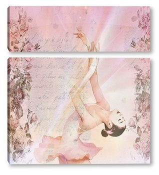 Модульная картина Чувственная балерина