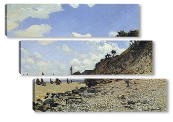 Модульная картина Пляж в Онфлере