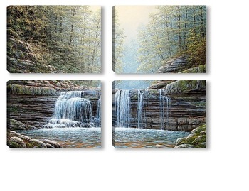 Модульная картина Пшадский водопад