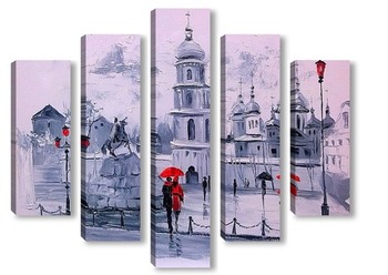 Модульная картина Софиевская площадь в Киеве