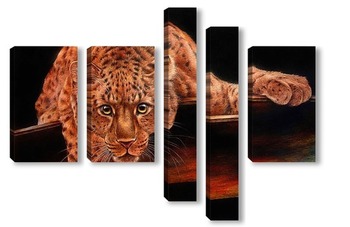 Модульная картина Леопард