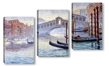 Модульная картина Венеция. Мост "Риальто"