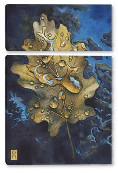  Акварель "Физалисы"