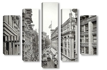 Модульная картина Вашингтон-стрит, 1906