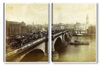  Лондон, Дом Парламента и Вестминстерский мост, 1890