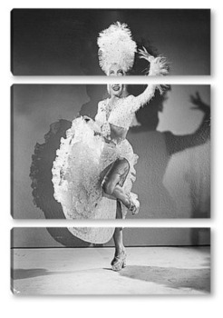 Модульная картина Танцующая Кармен Миранда.