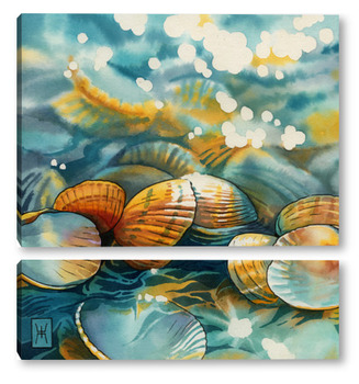  Акварель "Рогоз"