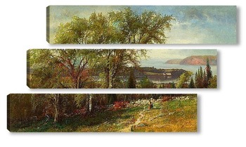 Модульная картина Гудзонская долина в Кротон Поинт