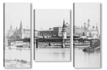 Модульная картина Большой Каменный мост в Москве.