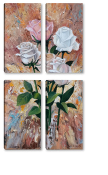 Модульная картина Букет из роз