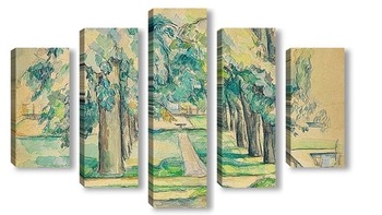 Модульная картина Авеню каштановых деревьев в Жа де Буффане