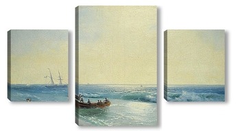 Модульная картина Моряки на берегу