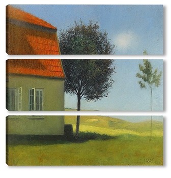Модульная картина Дом с деревом , 1931