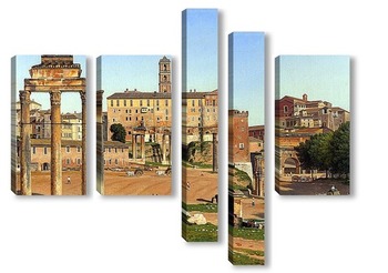Модульная картина Вид на Форуме в Риме