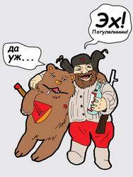    Мишка и охотник