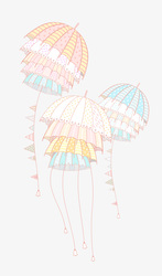    Летящие зонтики