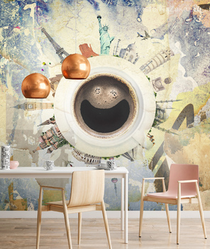 Фотообои Мировая кружка кофе 