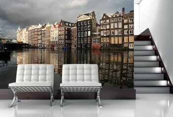 Фотообои Вид с реки. Амстердам